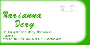 marianna dery business card